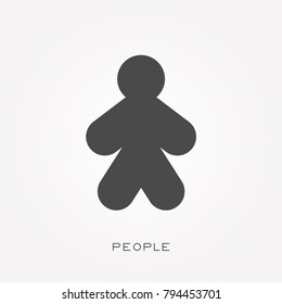 Silhouette icon people