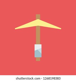 Silhouette icon pickaxe