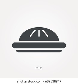 Silhouette icon pie