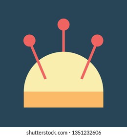 Silhouette icon pillow for of needles