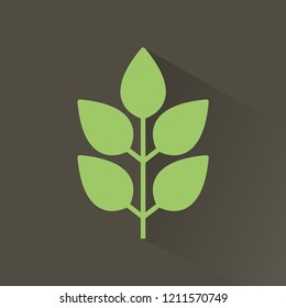 Silhouette icon plant