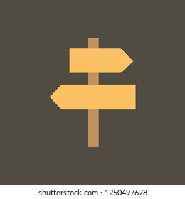 Silhouette icon pointer to path