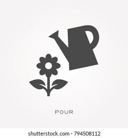 Silhouette icon pour