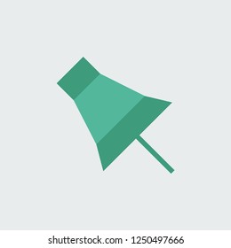 Silhouette icon pushpin