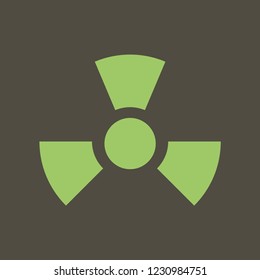 Silhouette icon radiation
