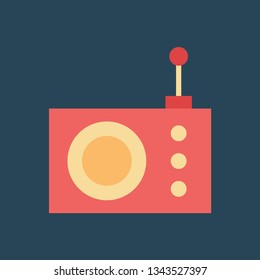 Silhouette icon radio