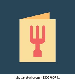 Silhouette icon restaurant menu