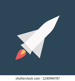 Silhouette icon rocket