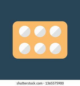 Silhouette icon round tablets