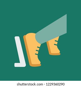 Silhouette icon runner
