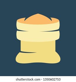 Silhouette icon sack of flour