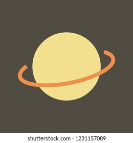 Silhouette icon Saturn