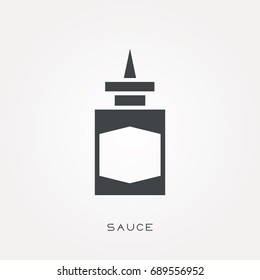 Silhouette icon sauce