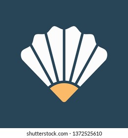 Silhouette icon seashell