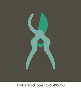 Silhouette icon secateurs