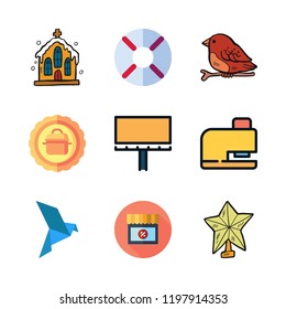 silhouette icon set. vector set about promotions, maps and flags, help and drilling icons set.