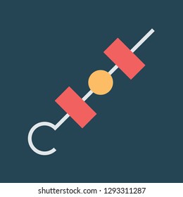 Silhouette icon shashlik