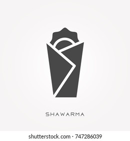 Silhouette Icon Shawarma