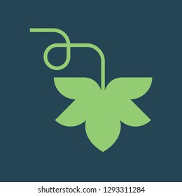 Silhouette icon sheet of cucumber