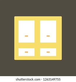 Silhouette icon shelf