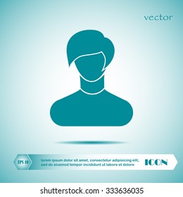 silhouette icon sign. Vector illustration