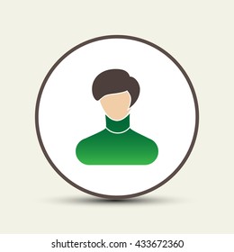 silhouette icon sign. Vector illustration