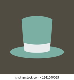 Silhouette icon silk hat