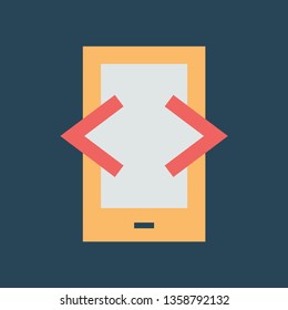 Silhouette icon smartphone control