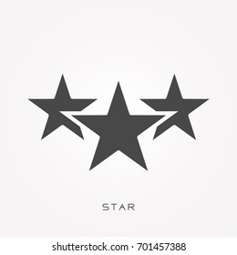 Silhouette icon star