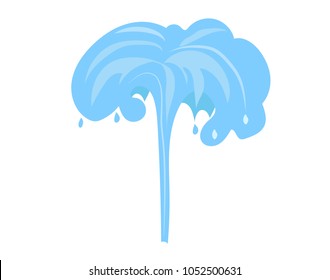 Silhouette (icon) of a street fountain aspiring upwards. Park and rest.