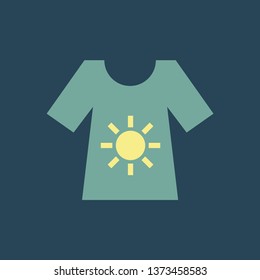 Silhouette icon summer t-shirt