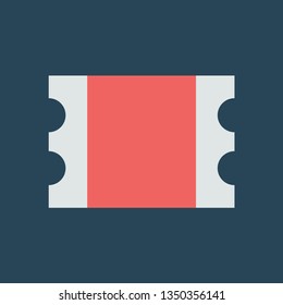 Silhouette icon ticket