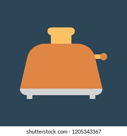 Silhouette icon toaster