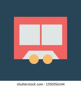 Silhouette icon trailer shop