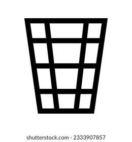 Silhouettensymbol von Müll, Vektorgrafik