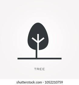 Silhouette icon tree