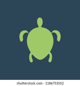 Silhouette icon turtle