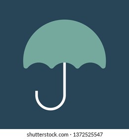 Silhouette icon umbrella