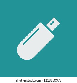 Silhouette icon USB flash drive
