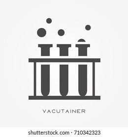 Silhouette Icon Vacutainer