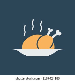 Silhouette icon warm turkey