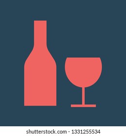 Silhouette icon wine