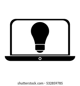 silhouette idea laptop technology