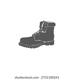 silhouette illustration of a boot without a background