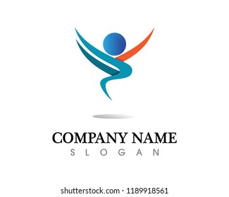 Silhouette illustration of a businessman running riching the star with briefcase, business, energetic, dynamic concept
