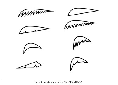 silhouette illustration of a coconut leaf icon