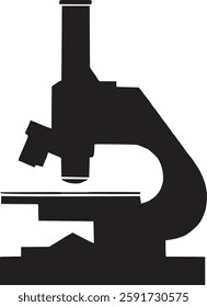 silhouette illustration of a microscope