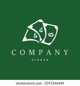 silhouette illustration of money logo financial symbol design with simple concept temple icon design