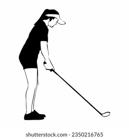 silhouette illustration of a person playing tennis ball