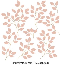 Silhouette illustration of the plant which is beautiful with simplicity,